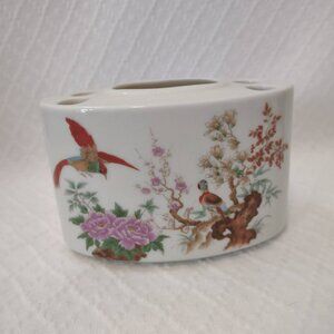 Vintage Toothbrush Holder 4 Hole Toothpaste Slot Bathroom Organizer